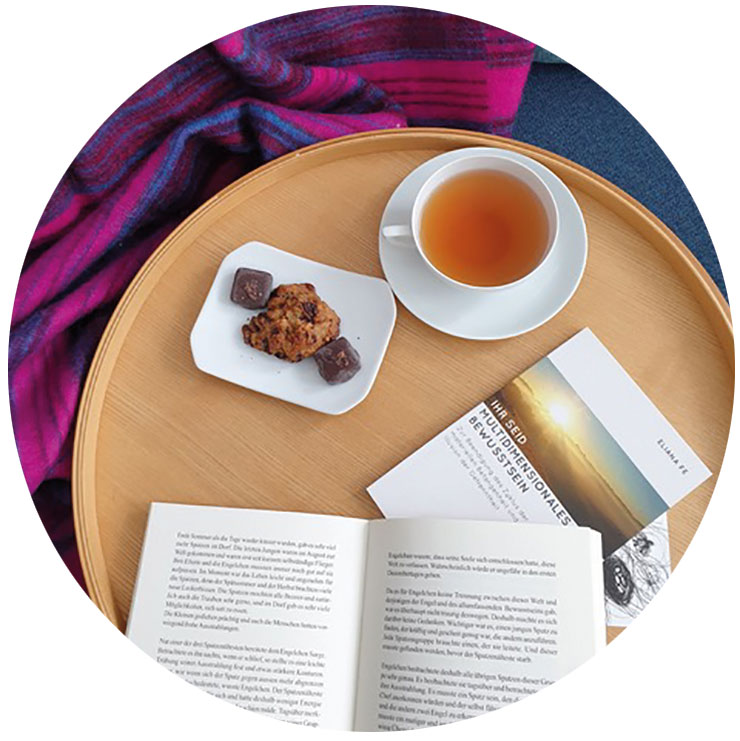 Photo - Cozy reading with tea and sweets